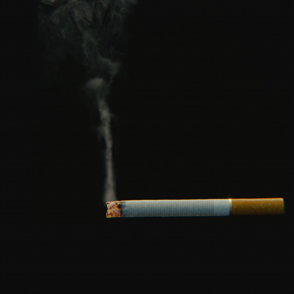 Cigarette with smoke simulation preview image 1